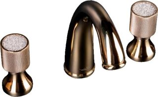 Смеситель для раковины Boheme Royal Crystal золото 297-Royal/CRST